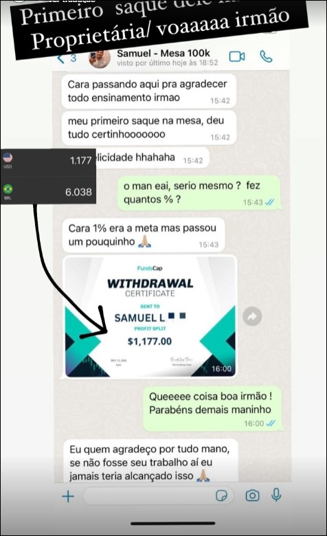 Depoimento de cliente